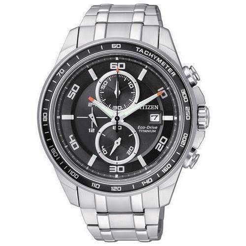 Image of Citizen Eco-Drive Chronograph Titanium Herreur - CA0340-55E